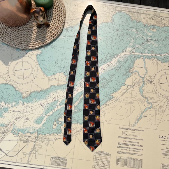 Vintage 90s Flintstones High Ties Graphic Tie - Picture 2 of 3